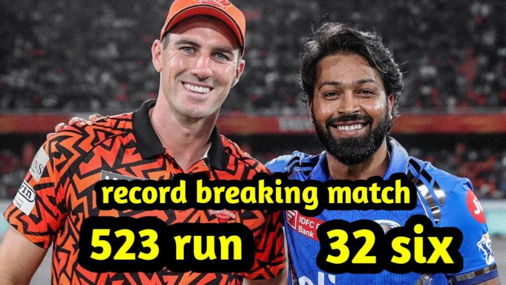 mi vs srh, ipl 2024 point table, record breaking match mi vs srh